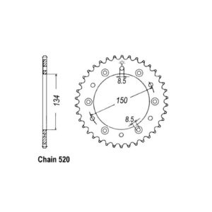 JT Sprockets JT Rear Sprocket 460.50