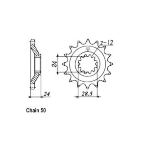 JT Sprockets JT Front Sprocket 528.17