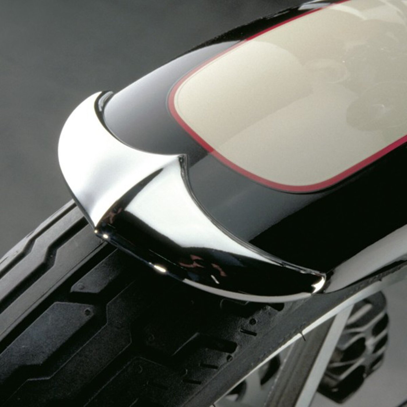 National Cycle NC cast front fender tip chrome