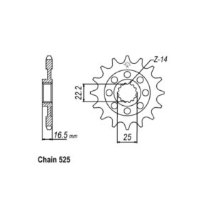 JT Sprockets JT Front Sprocket 741.14