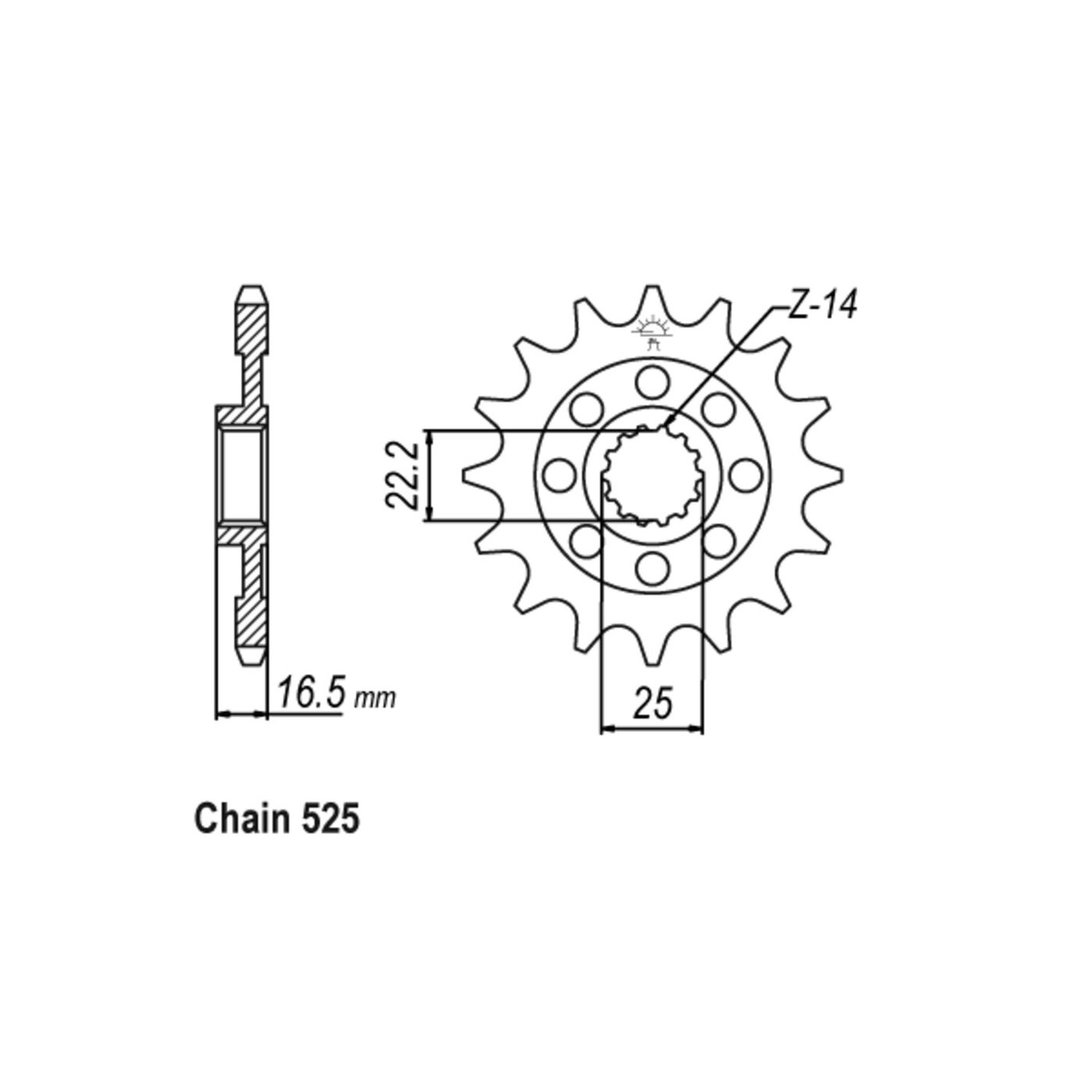 JT Sprockets JT Front Sprocket 741.14