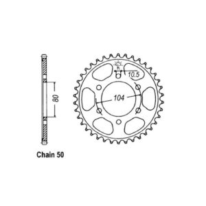 JT Sprockets JT Rear Sprocket 488.45