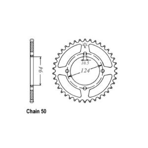 JT Sprockets JT Rear Sprocket 282.34