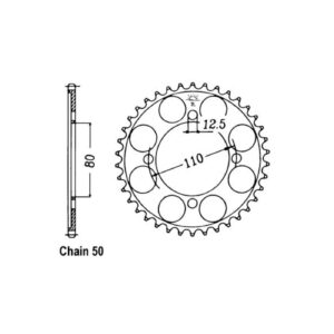 JT Sprockets JT Rear Sprocket 284.48