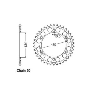 JT Sprockets JT Rear Sprocket 1306.40