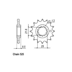 JT Sprockets JT Front Sprocket 1537.17