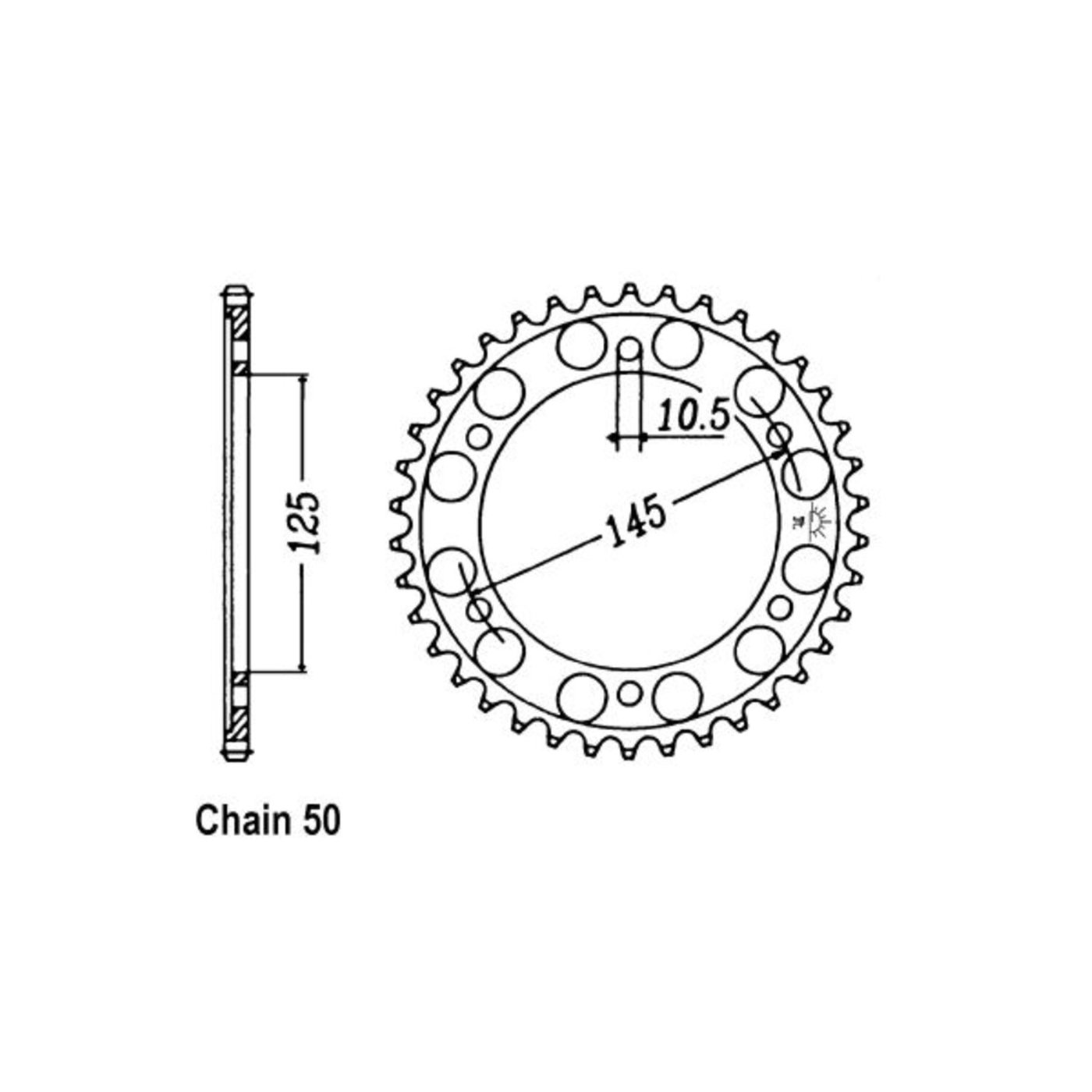 JT Sprockets JT Rear Sprocket 865.39