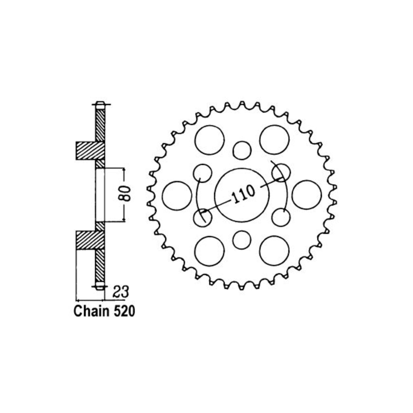 JT Sprockets JT Rear Sprocket 19.38