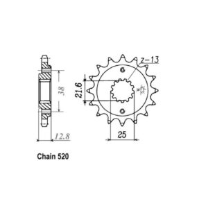 JT Sprockets JT Front Sprocket 511.15