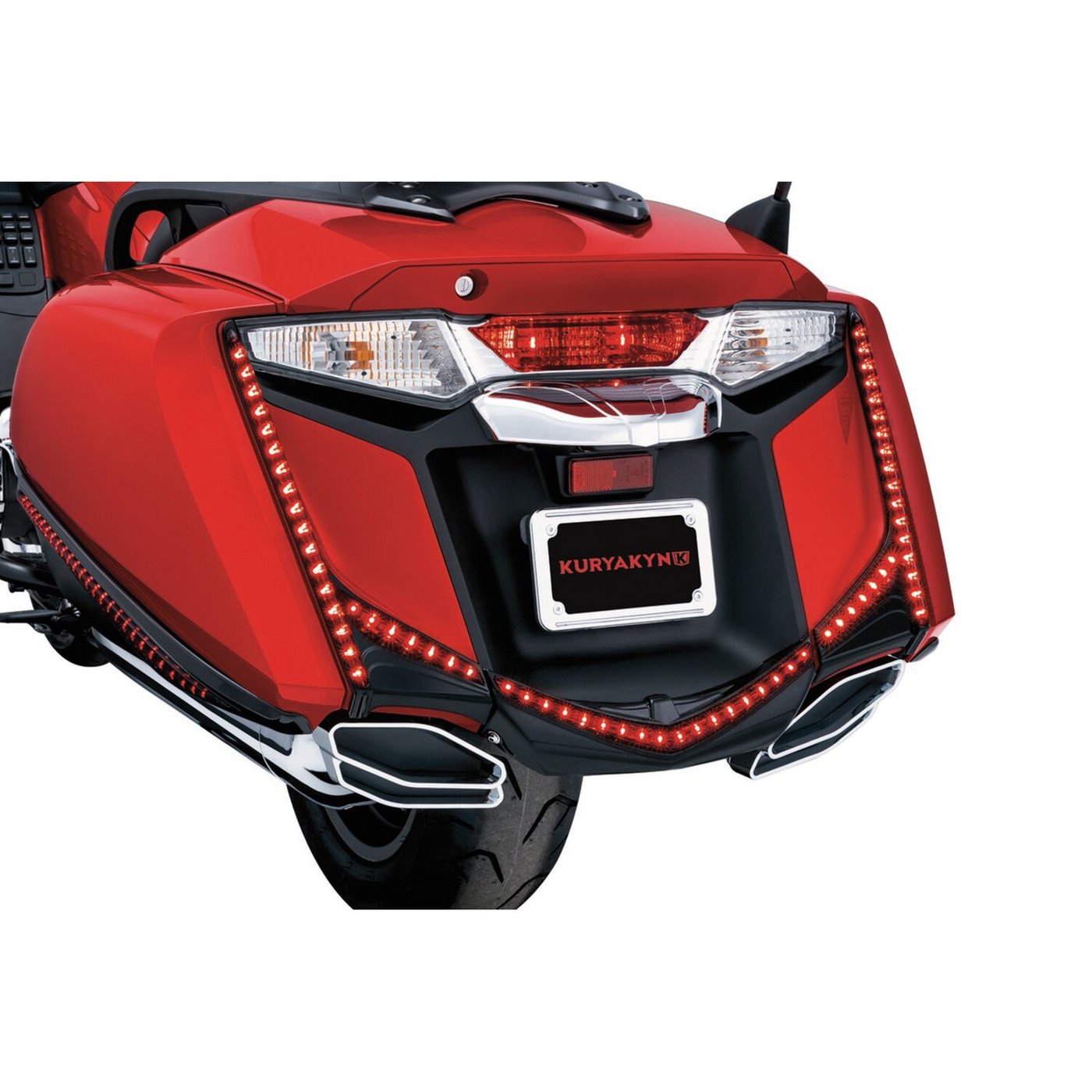 Kuryakyn Kuryakyn, LED rear fender tip gloss black, smoke lens - Image 2