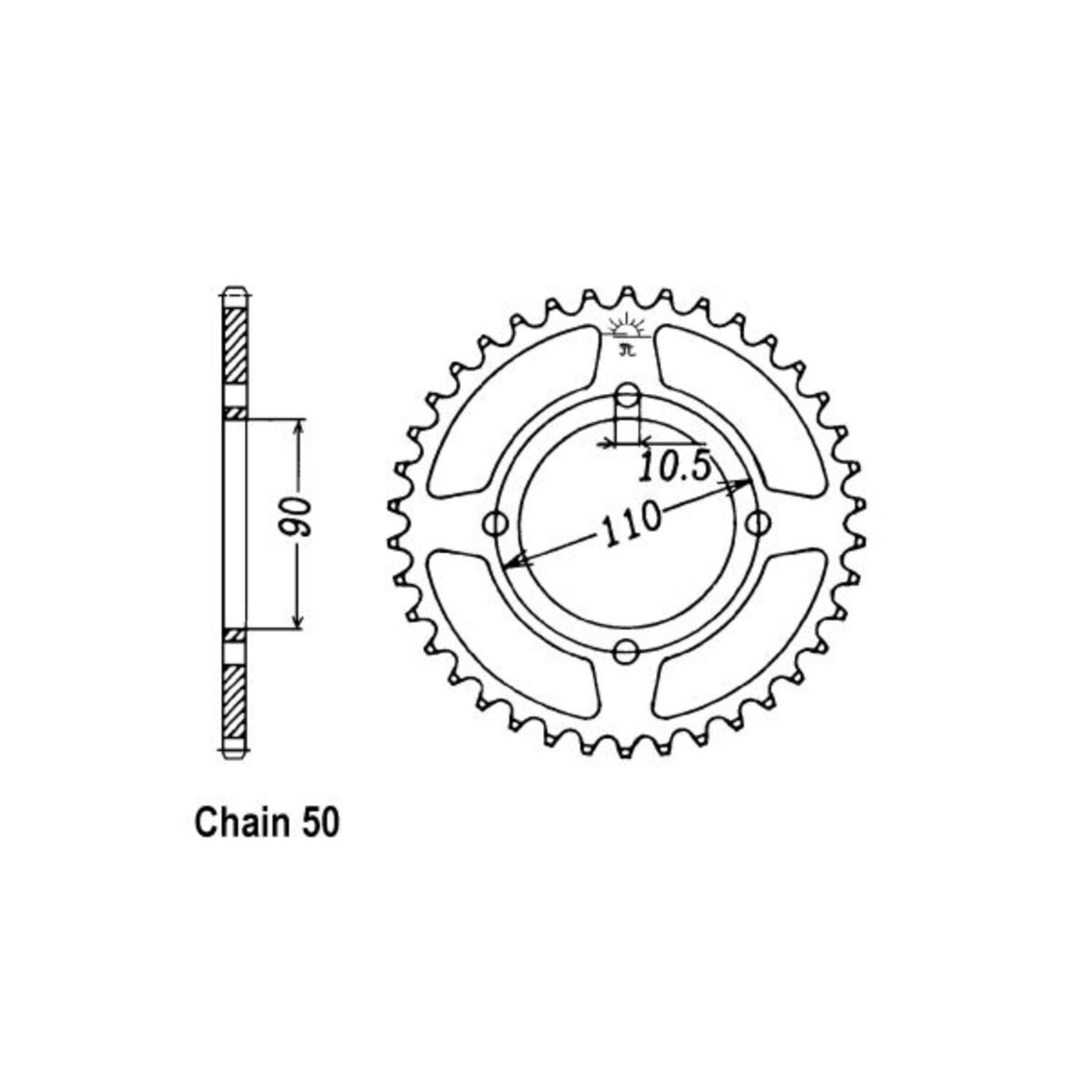 JT Sprockets JT Rear Sprocket 840.38