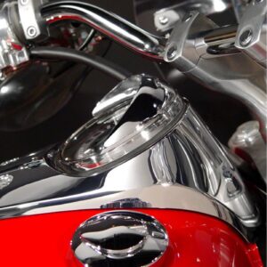 National Cycle NC cast speedometer visor chrome