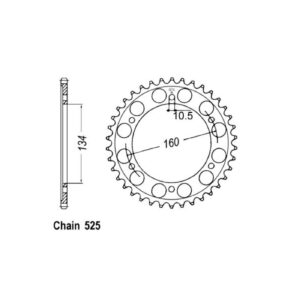 JT Sprockets JT Rear Sprocket 1307.41