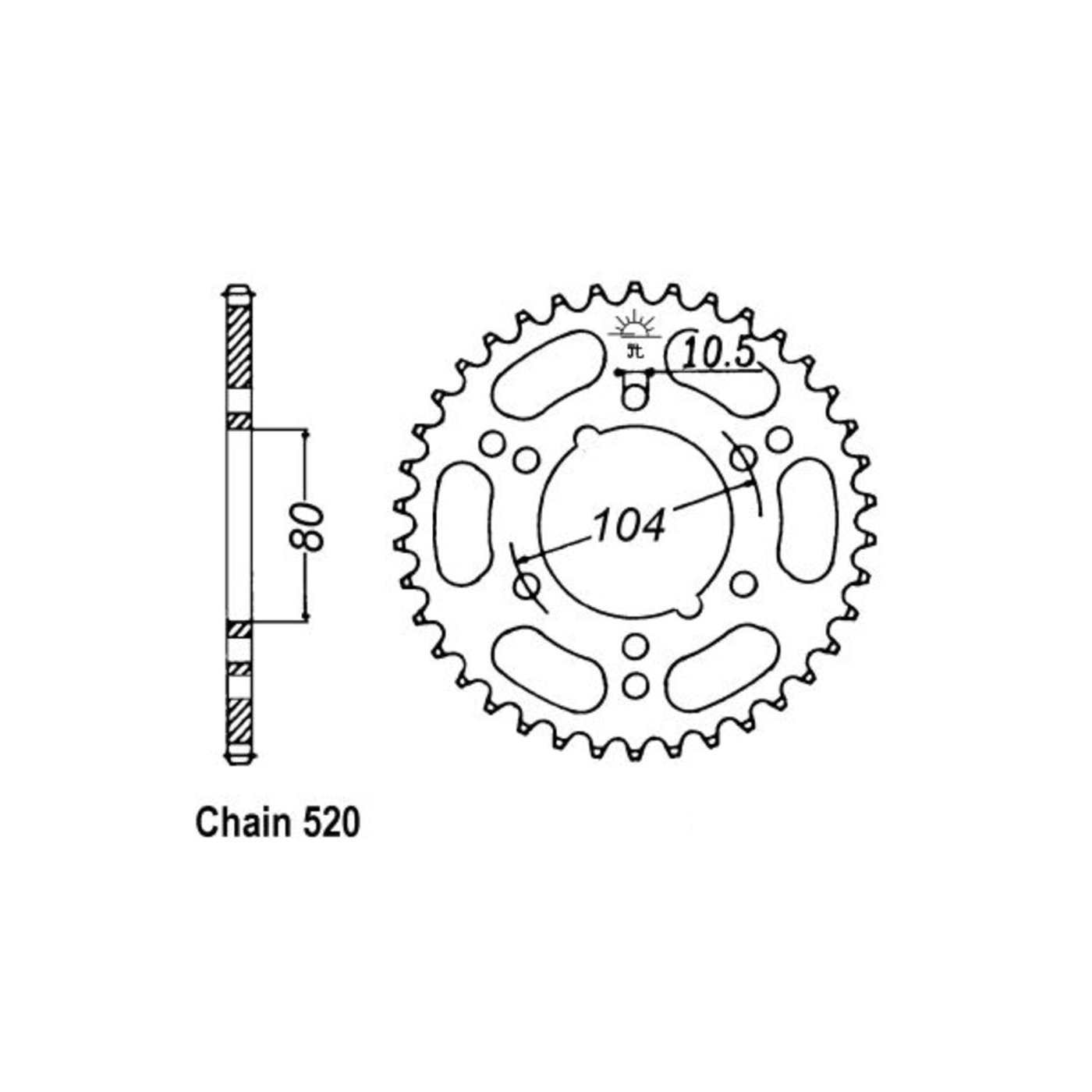 JT Sprockets JT Rear Sprocket 1478.40