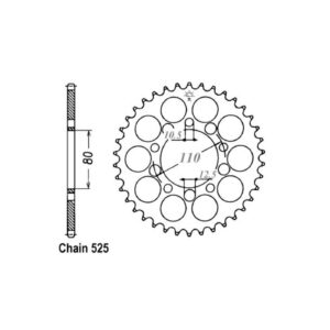 JT Sprockets JT Rear Sprocket 1332.36