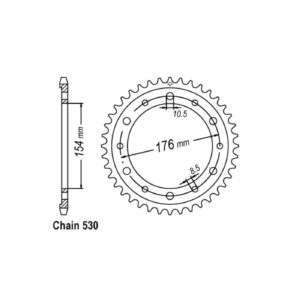 JT Sprockets JT Rear Sprocket 1340.43