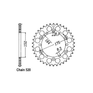 JT Sprockets JT Rear Sprocket 853.43