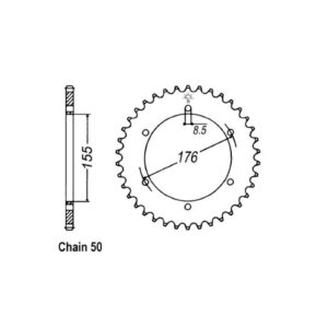 JT Sprockets JT Rear Sprocket 2011.43