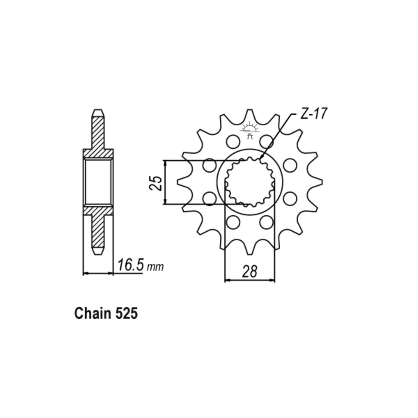 JT Sprockets JT Front Sprocket 1904.16