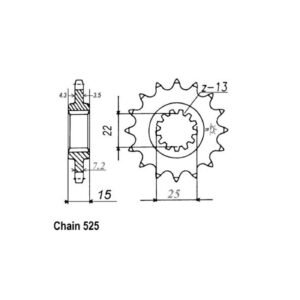 JT Sprockets JT Front Sprocket 1182.15