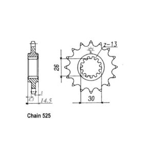 JT Sprockets JT Front Sprocket 1332.17