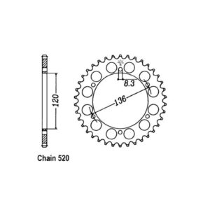 JT Sprockets JT Rear Sprocket 846.39