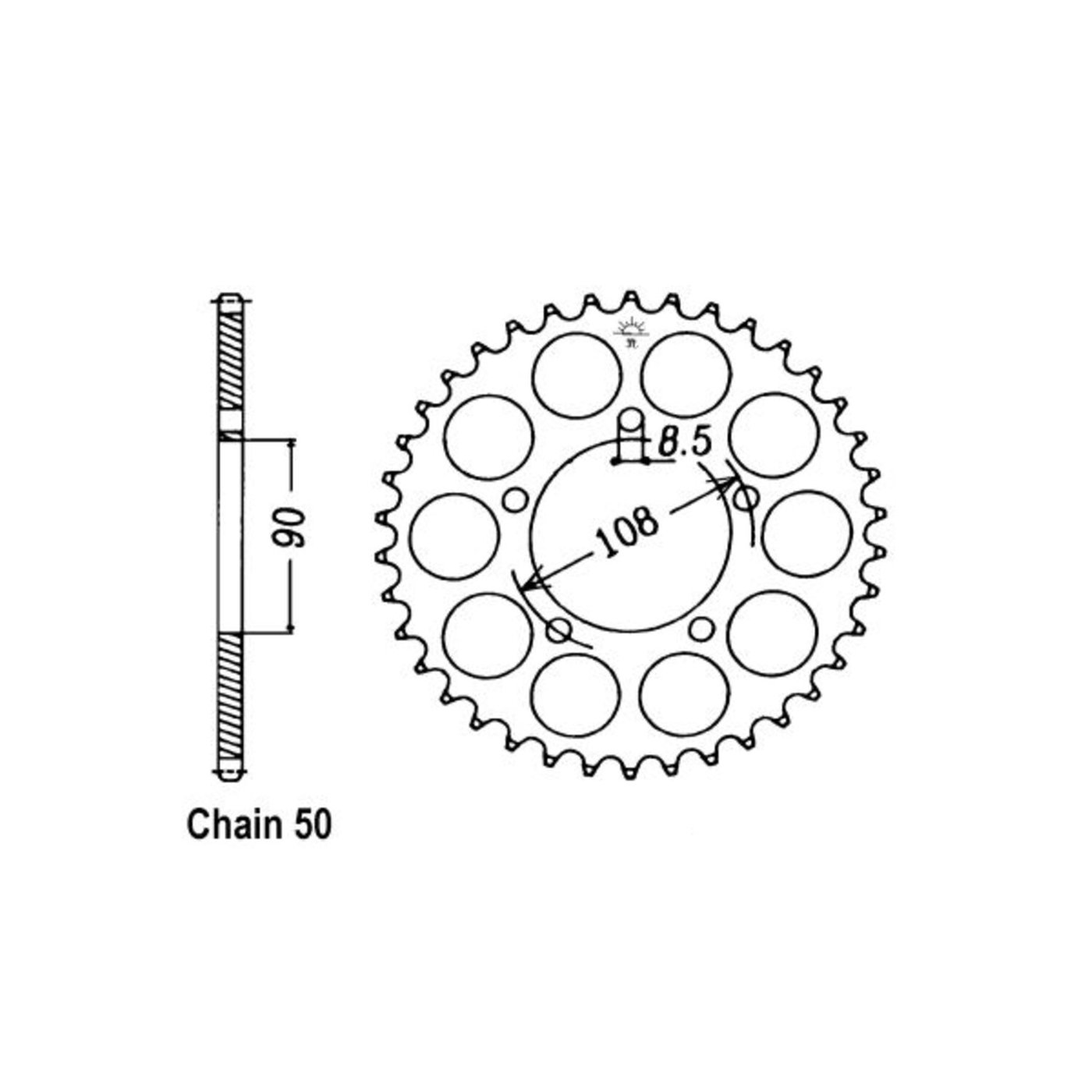 JT Sprockets JT Rear Sprocket 1022.38