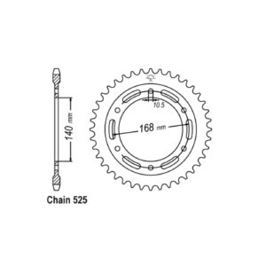 JT Sprockets JT Rear Sprocket 3.42