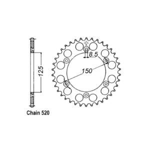 JT Sprockets JT Rear Sprocket 897.40