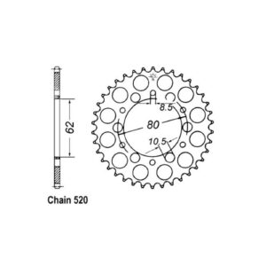 JT Sprockets JT Rear Sprocket 845.40