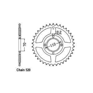 JT Sprockets JT Rear Sprocket 247.36