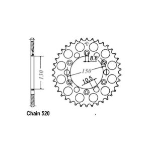 JT Sprockets JT Rear Sprocket 245/305.43