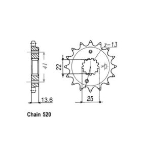 JT Sprockets JT Front Sprocket 1307.14