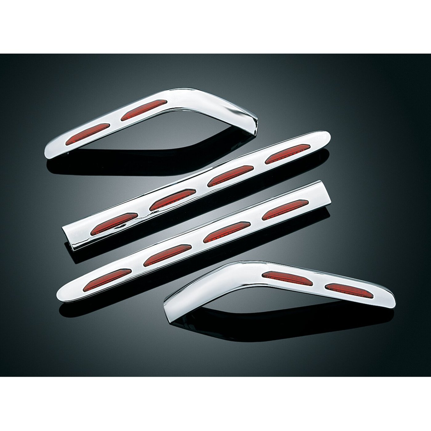 Kuryakyn Kuryakyn, LED lighted saddlebag molding, red lens
