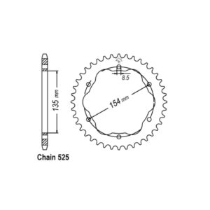 JT Sprockets JTA Rear Sprocket 761.38