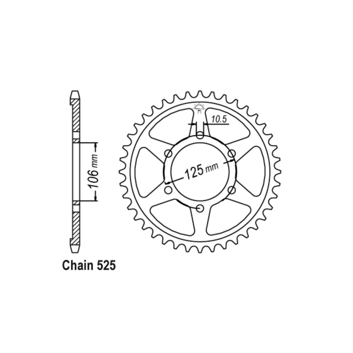JT Sprockets JT Rear Sprocket 2014.47