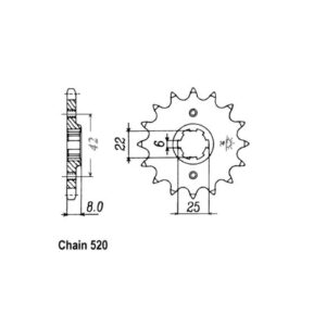 JT Sprockets JT Front Sprocket 281.14