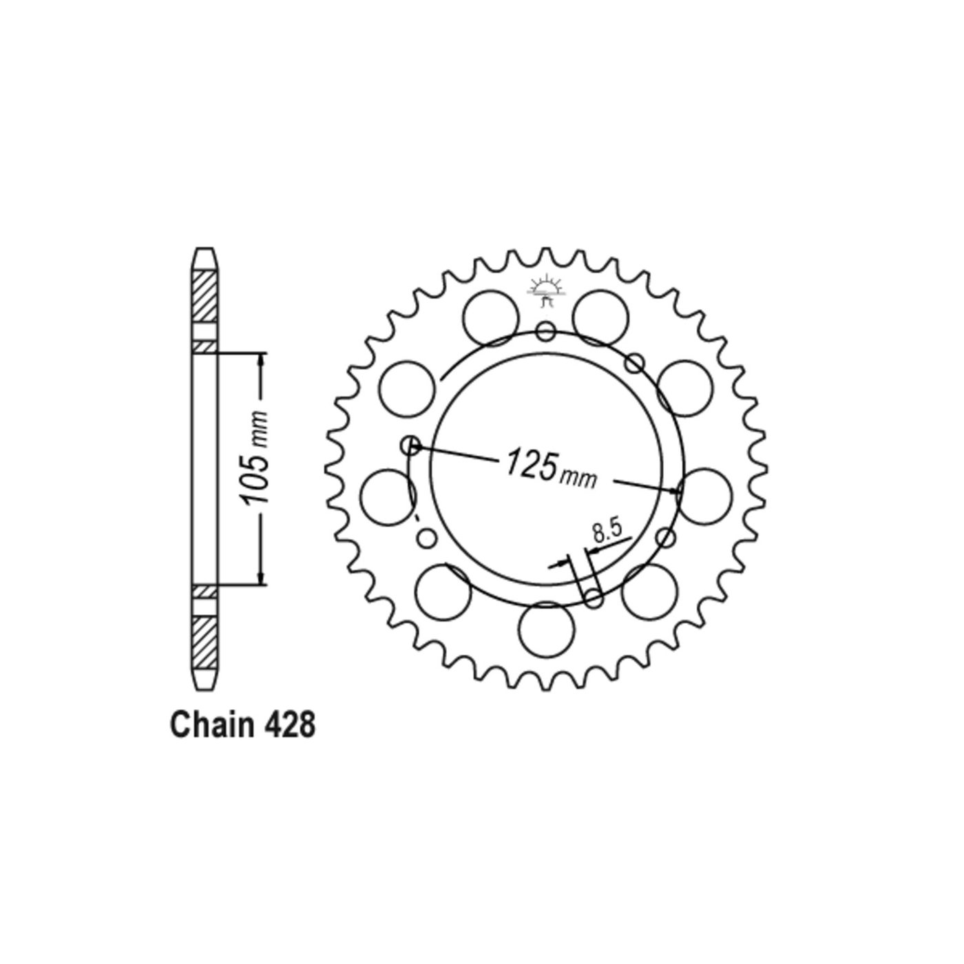 JT Sprockets JT Rear Sprocket 1134.50