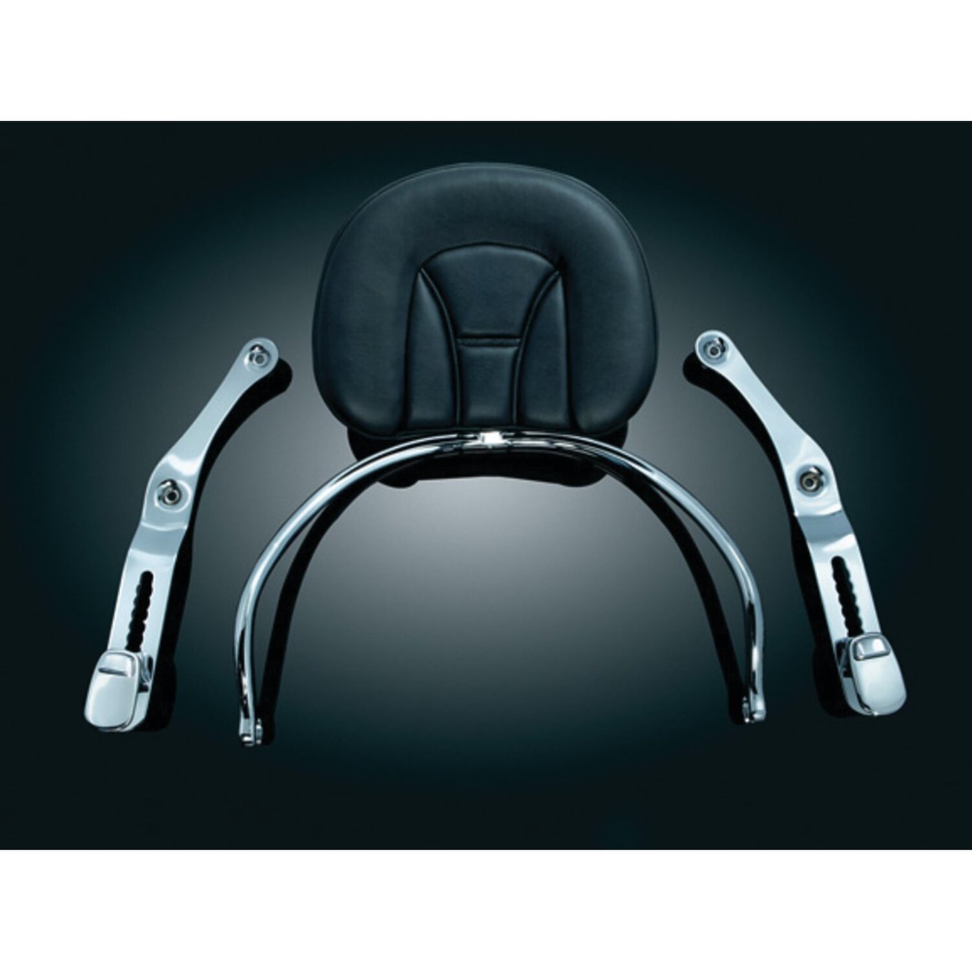 Kuryakyn Kuryakyn, 'revolution' driver backrest, black and chrome - Image 2