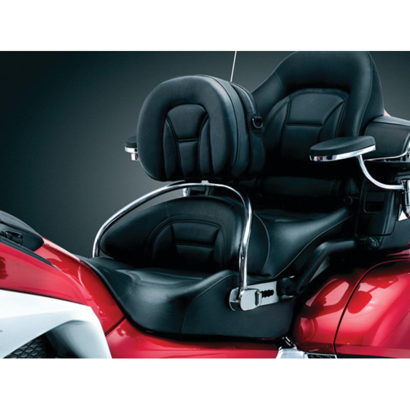Kuryakyn Kuryakyn, 'revolution' driver backrest, black and chrome