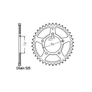 JT Sprockets JT Rear Sprocket 1313.40