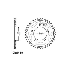 JT Sprockets JT Rear Sprocket 1800.42