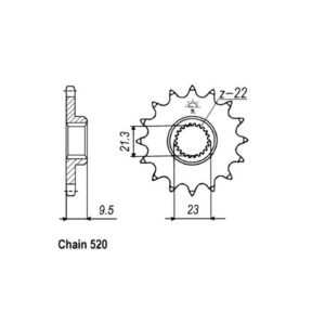 JT Sprockets JT Front Sprocket 1577.15