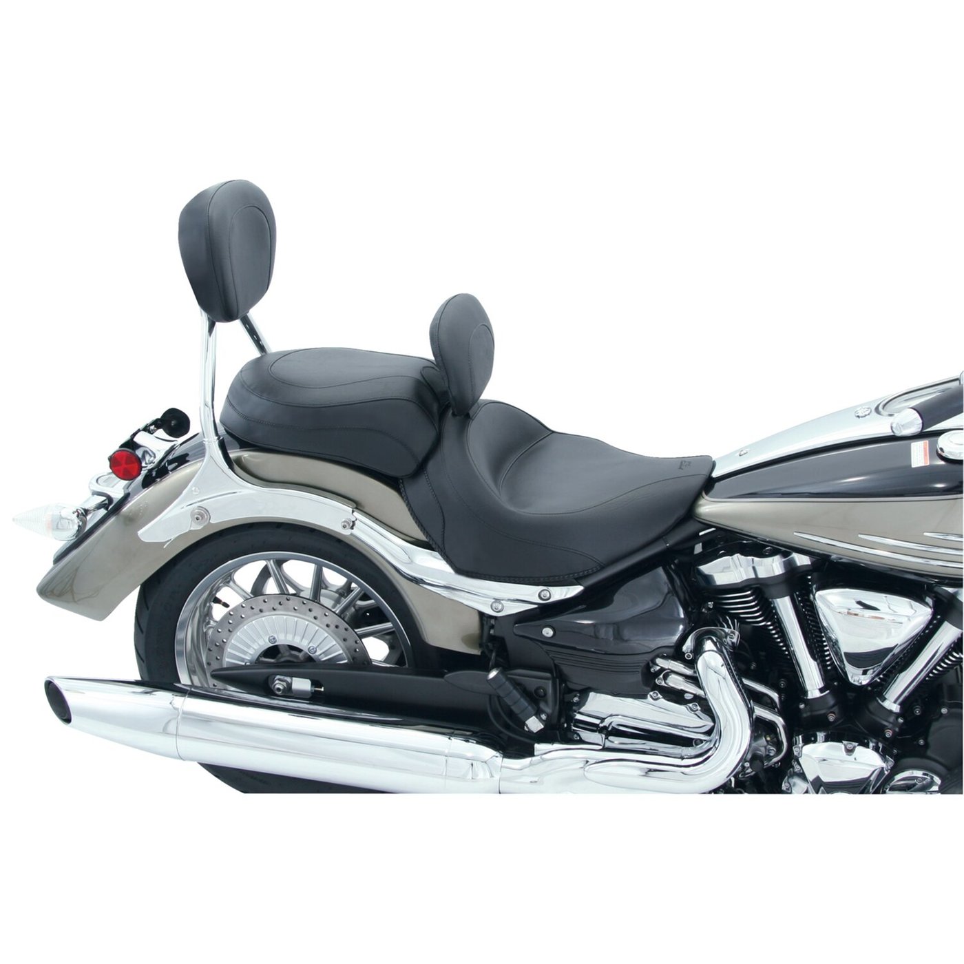 Mustang Mustang wide touring vintage solo seat plain black - Image 2