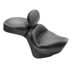 Mustang Mustang 1 piece 2-up wide touring vintage seat plain black