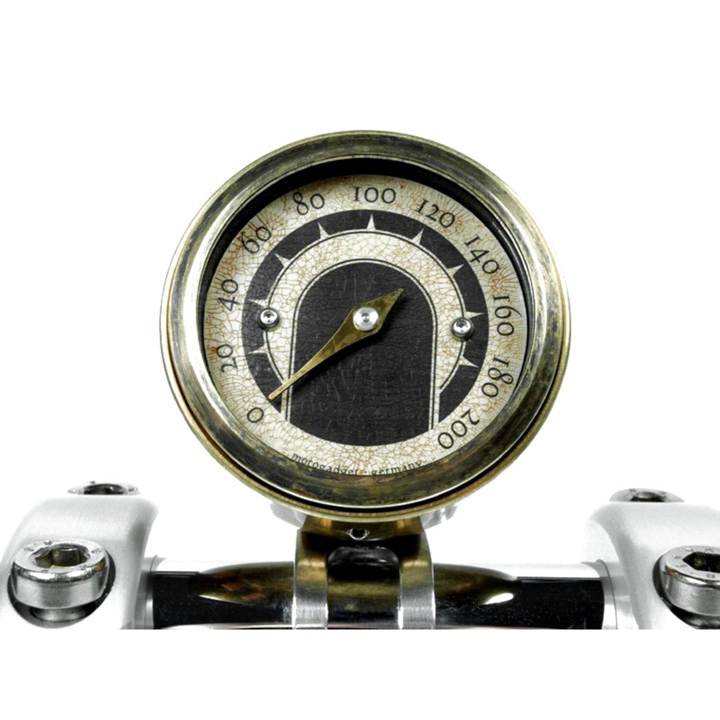 Motogadget Motogadget, Tiny mount cup 'Vintage Brass' 22mm. Black