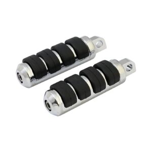 MCS Comfort foot pegs. Small diameter. Chrome