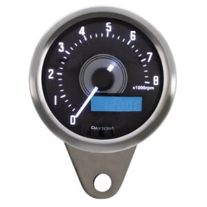 Daytona Daytona, Velona 60mm tachometer 8000RPM, polished stainless