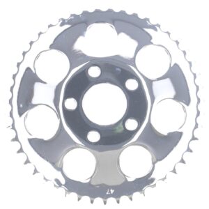 MCS Rear sprocket, chrome. 47t