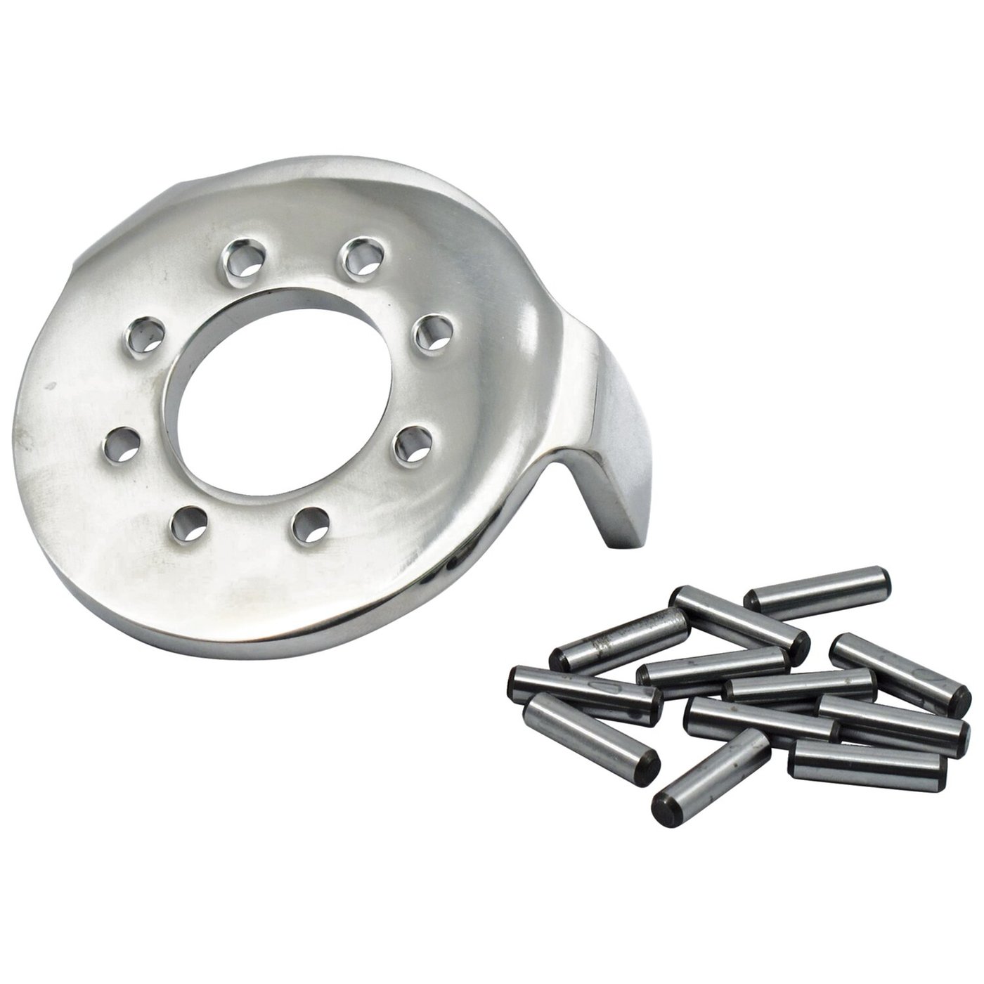 MCS Triple tree mounted fork stop kit. Stainless